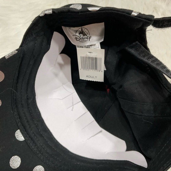 Authentic Disney Minnie Black and Silver Polka Dot Hat - Picture 7 of 7